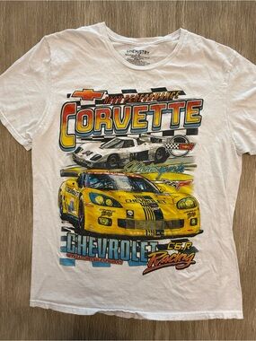 Chemistry C6.R Corvette Racing High Performance Graphic T-Shirt White Large